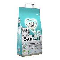 SaniCat Clumping White Cotton Fresh csomósodó macskaalom 10l/9kg