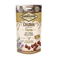 CarniLove Semi Moist Cat Snack Csirke Kakukkfűvel 50g
