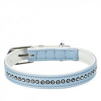 Trixie Rhinestones Comfort Strasszköves nyakörv Világoskék S 23-28cm