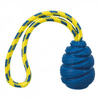 Trixie Jumper on a Rope natúrgumi játék húzó fogtisztító kék 7cm/25cm