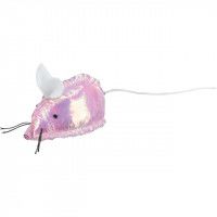Trixie Glitter Mouse Csillámló egér macskamentával rózsaszín 7cm