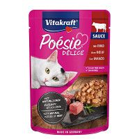 Vitakraft Poésie Délice Sauce with Beef Marhahús darabok szószban 85g