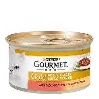 Gourmet Gold Duo Kacsa Pulyka barna szószban 85g