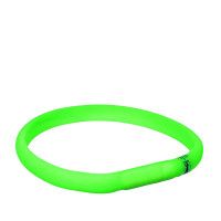 Trixie USB Flash Light vastag szilikon nyakkarika zöld M-L 50cm