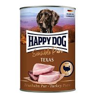 Happy Dog Sensible Pur Texas Pulyka színhús konzerv 400g
