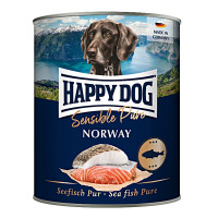 Happy Dog Sensible Pur Norway Lazac színhús konzerv 800g